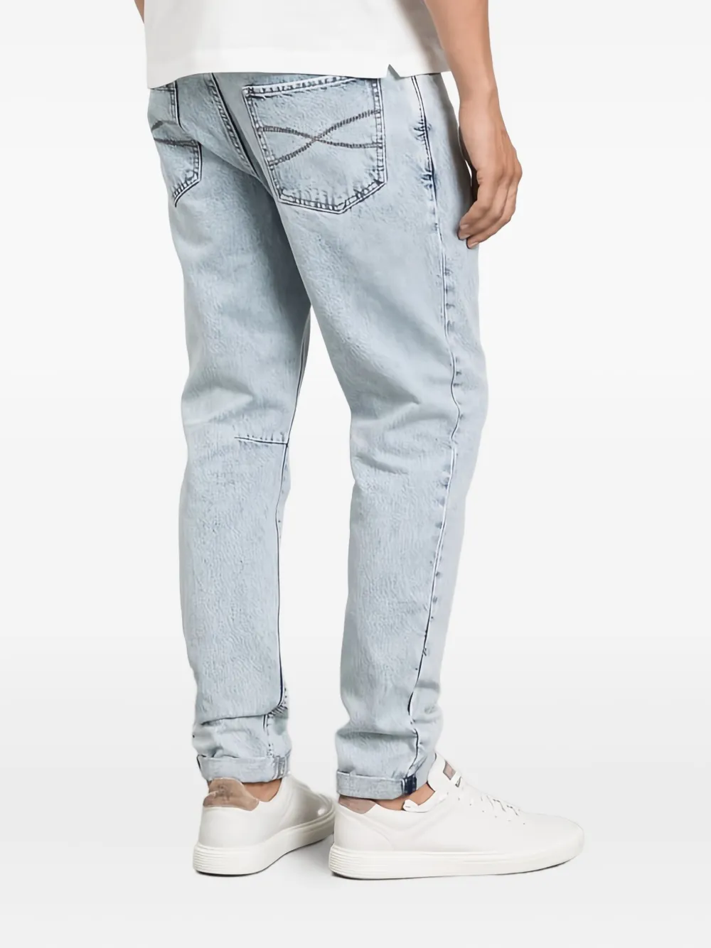 Brunello Cucinelli Slim-fit jeans Blauw