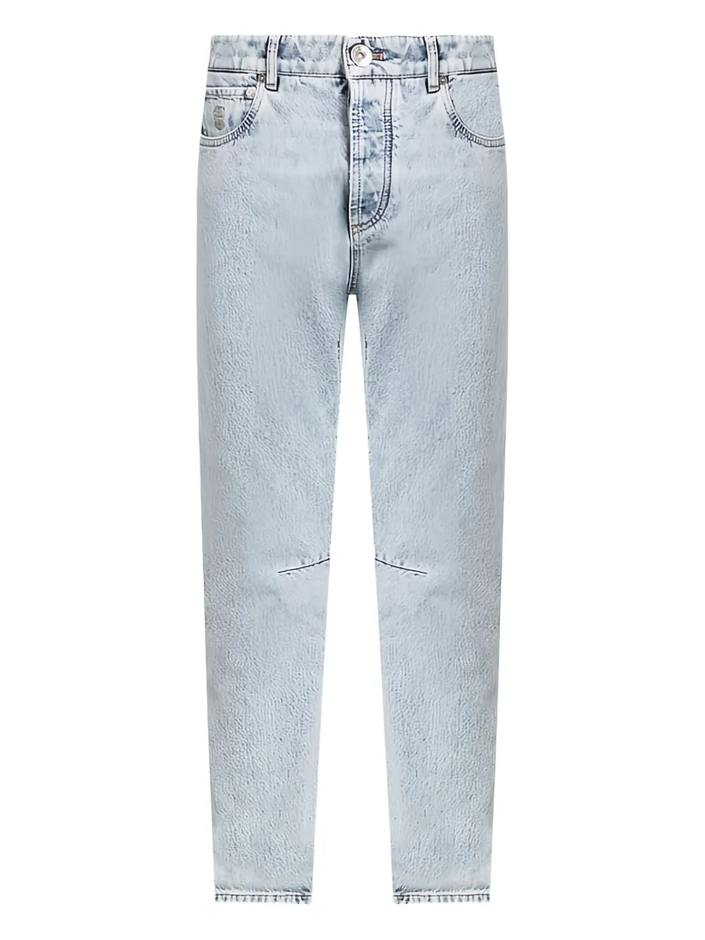 Brunello Cucinelli acid-wash slim-fit jeans | Blue | Image 1
