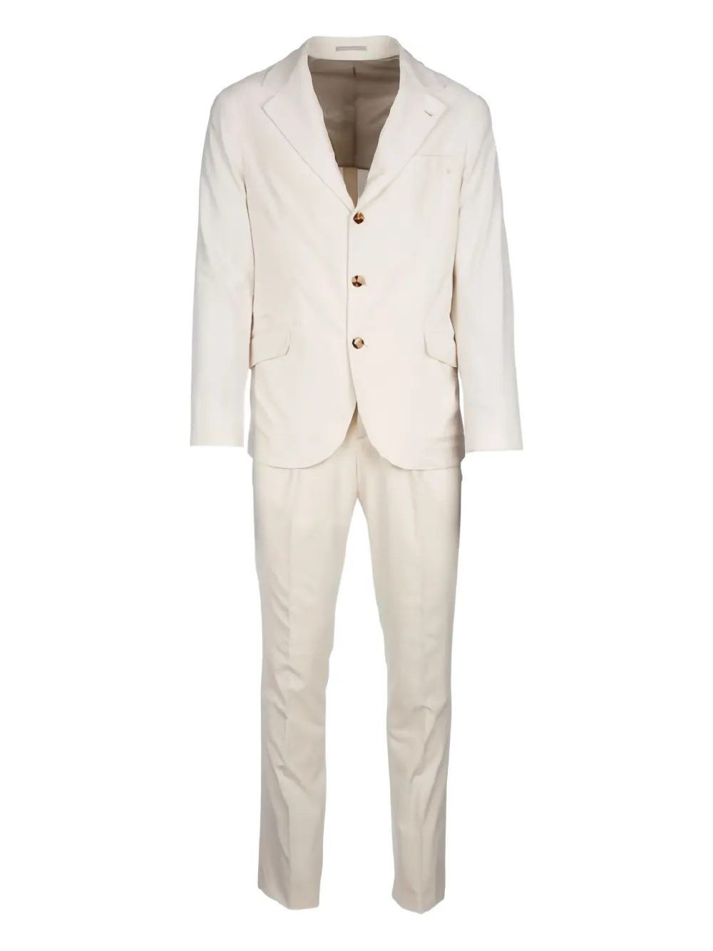 Brunello Cucinelli three-button single-breasted suit | White | Image 1