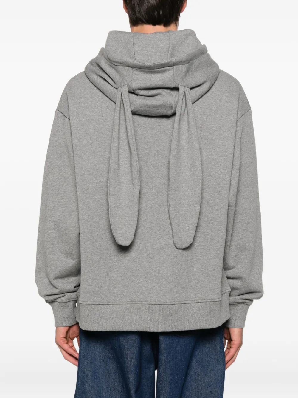 Charles Jeffrey Loverboy Kabelgebreide hoodie met zak Grijs