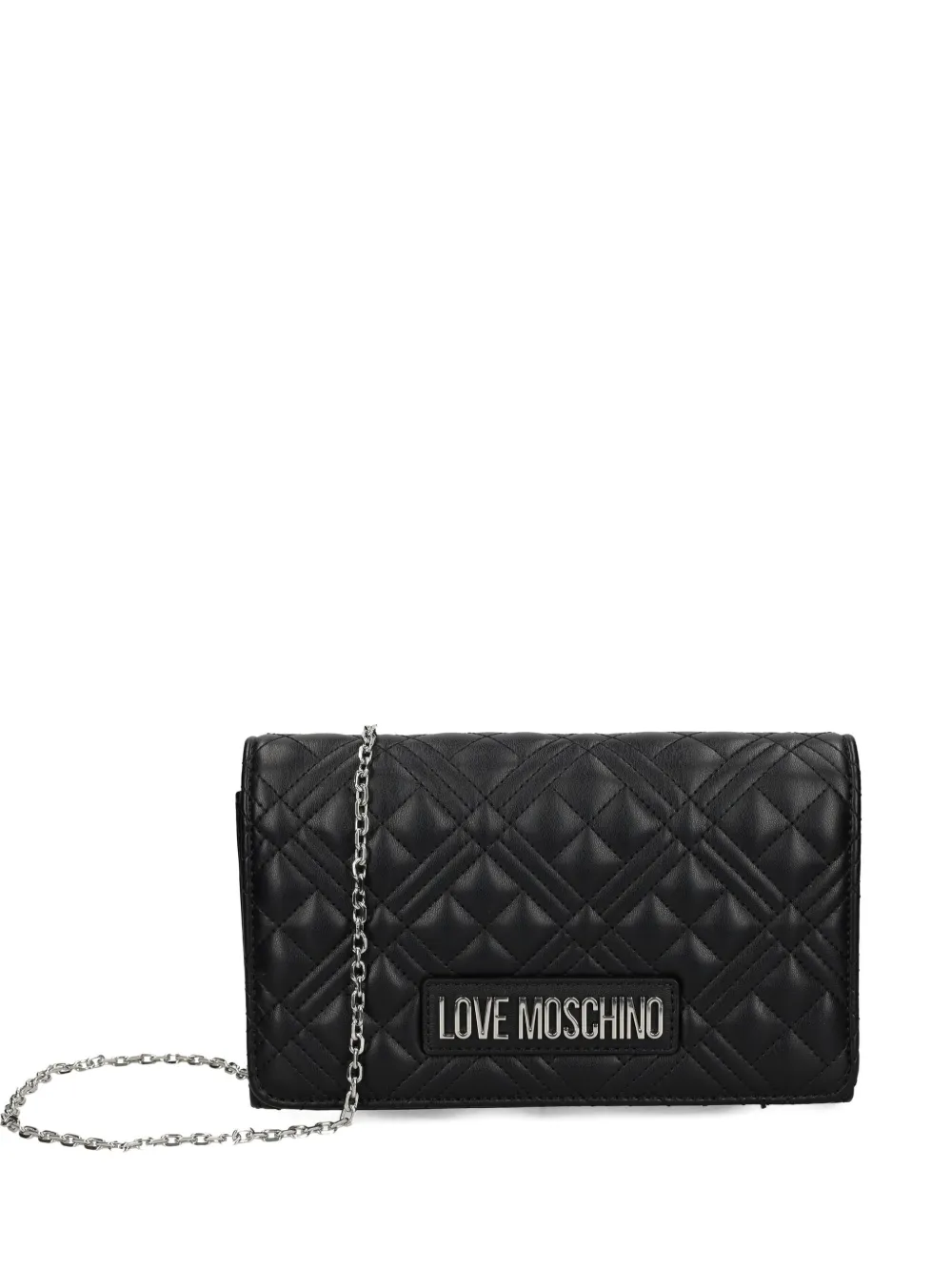 quilted chain clutch bag