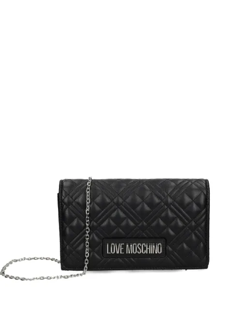 Love Moschino quilted chain clutch bag