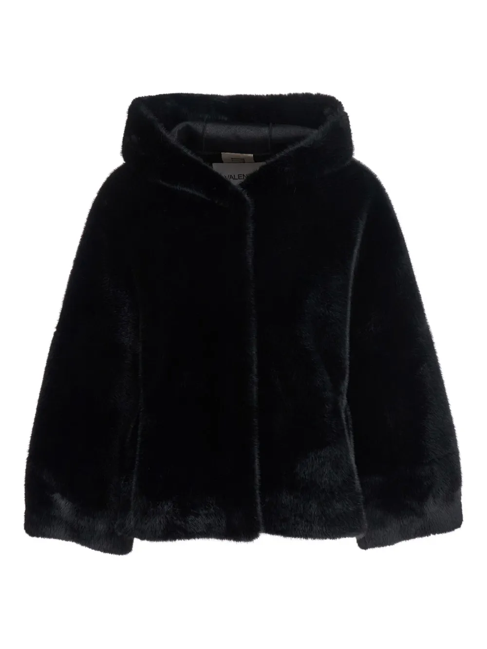 faux-fur hooded jacket
