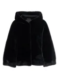VALENTINI 1972 faux-fur hooded jacket - Black