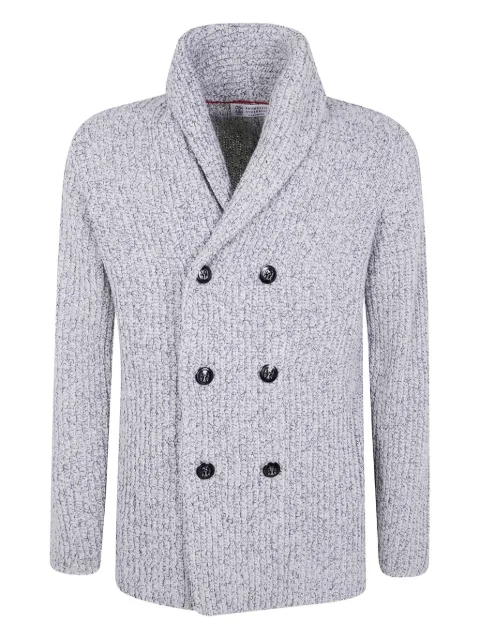 Brunello Cucinelli shawl-collar double-breasted cardigan
