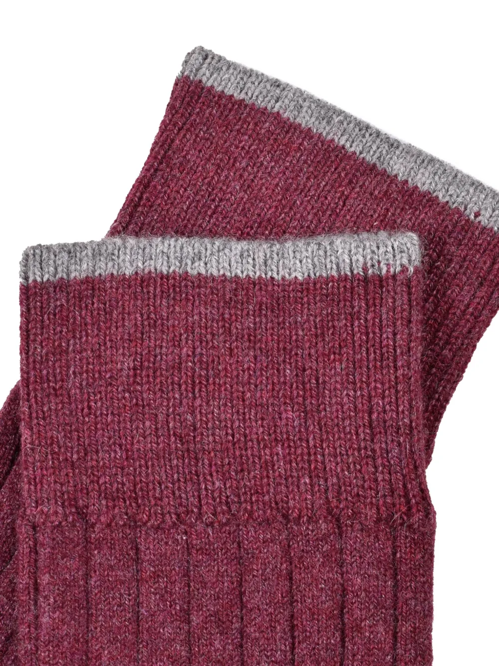 Brunello Cucinelli Kasjmier enkelsokken Rood