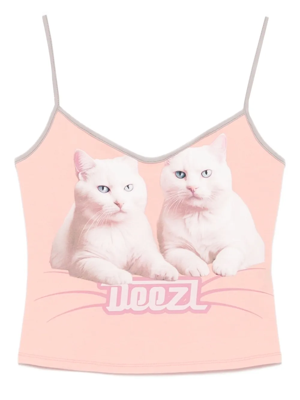 Diesel Tanktop met kattenprint Roze