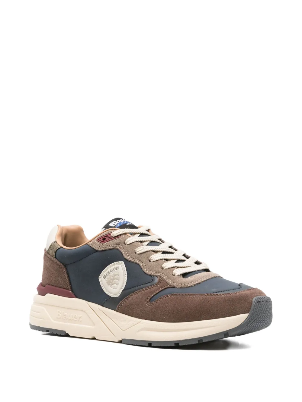 Blauer leather panel sneakers Blue