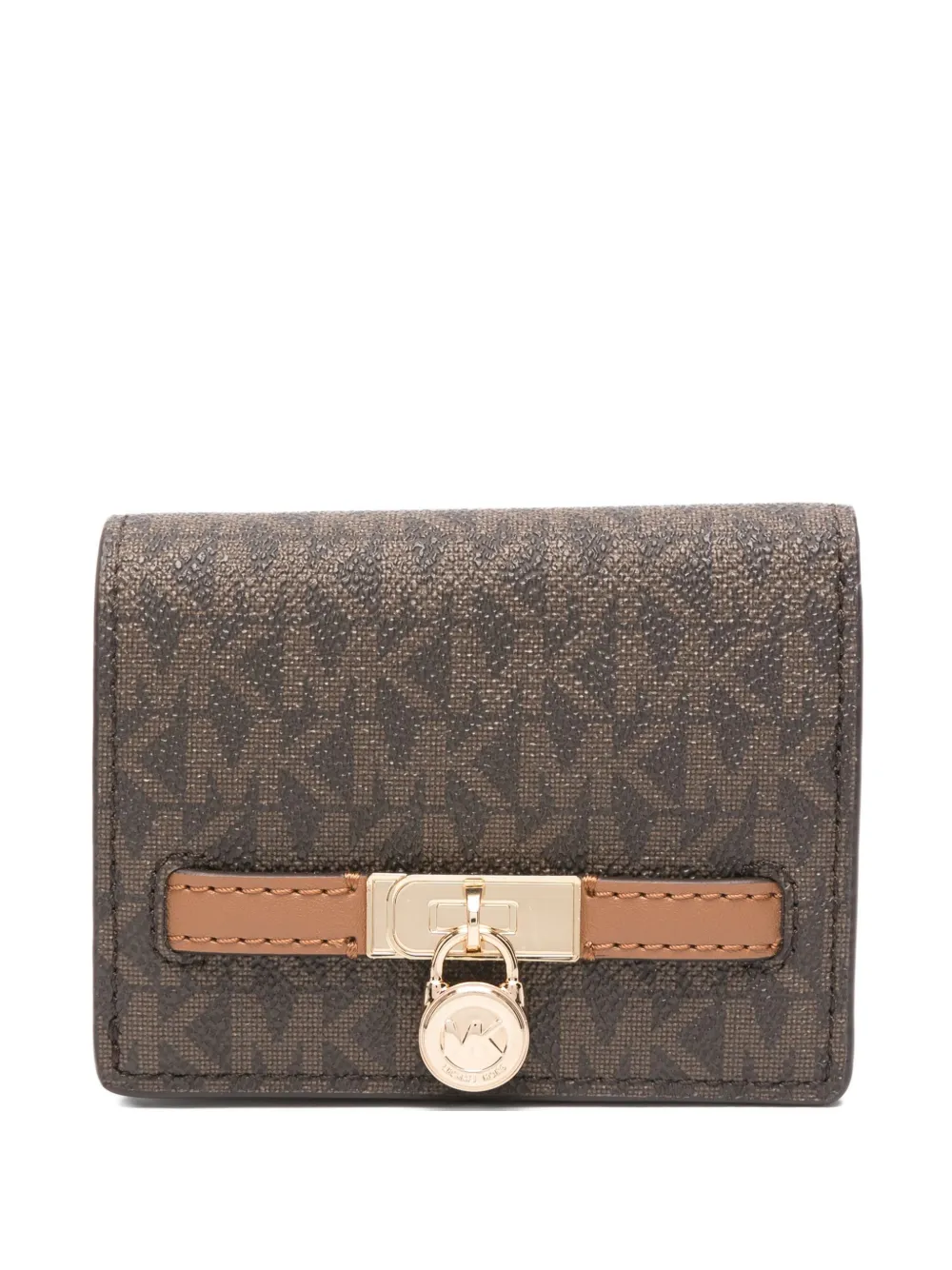 monogram lock wallet