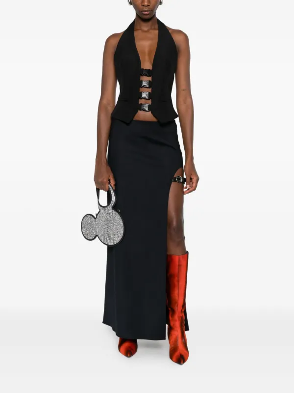 black buckle mini dress Marina Black Sequin Mock Mini Dress 8 US – LuxAnthropy main image 1