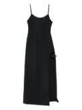 Coperni side-split strap midi dress - Black
