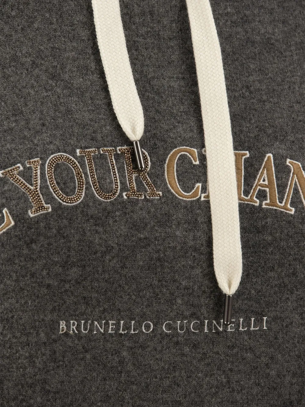 Brunello Cucinelli Hoodie met korte mouwen Zwart