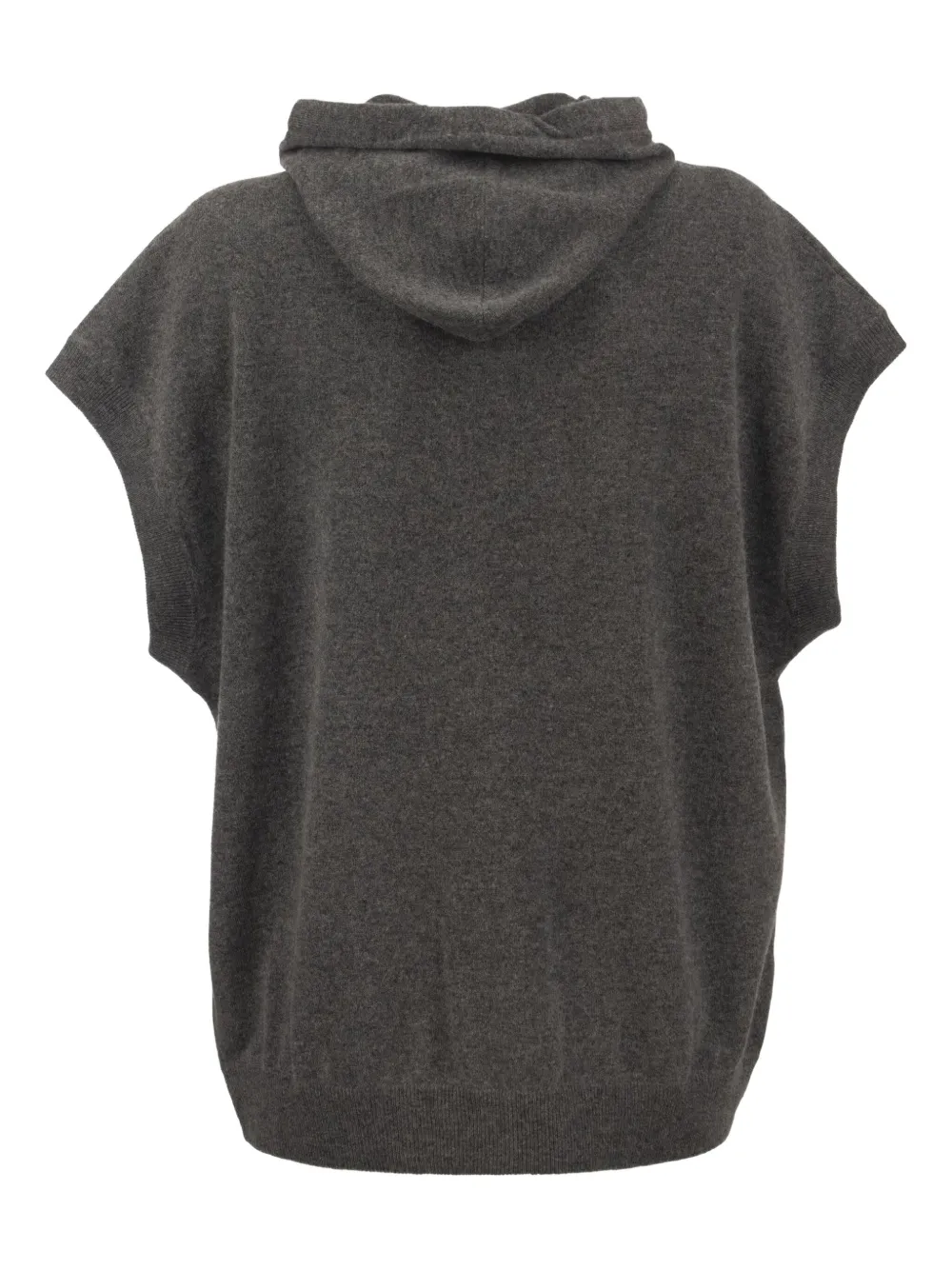 Brunello Cucinelli Hoodie met korte mouwen - Zwart