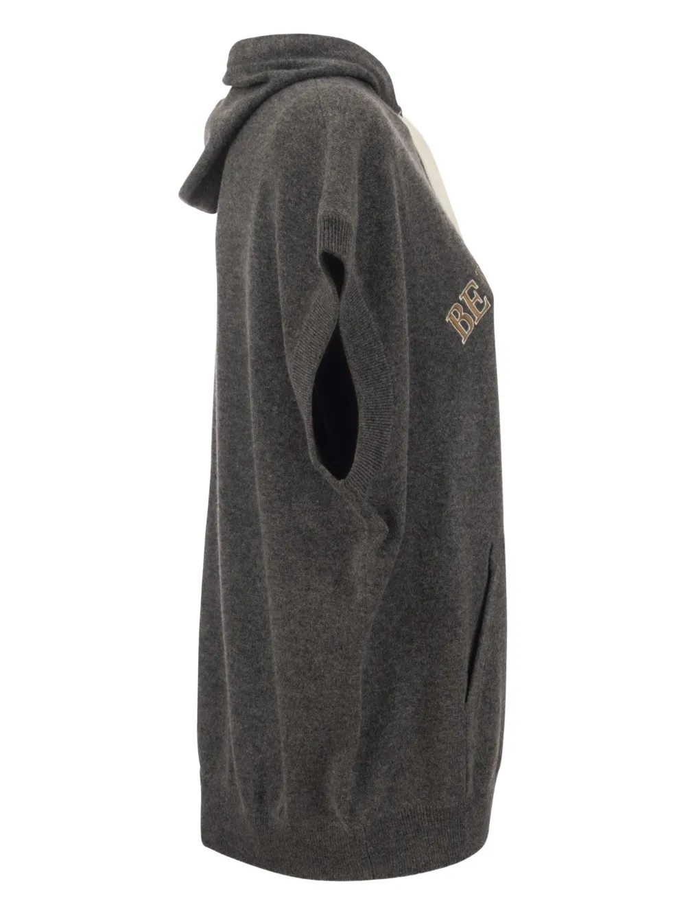 Brunello Cucinelli Hoodie met korte mouwen Zwart