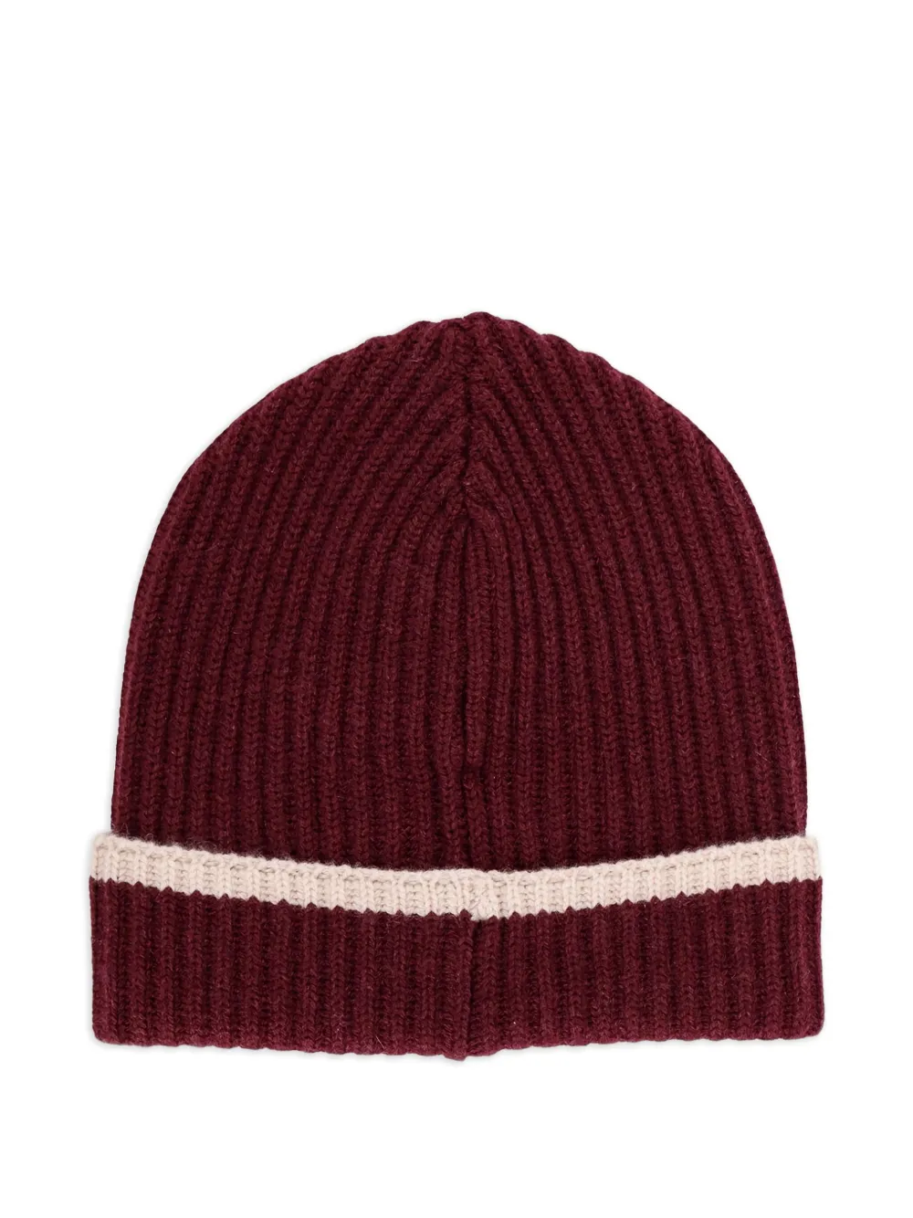 Brunello Cucinelli ribbed-knit band beanie - Rood