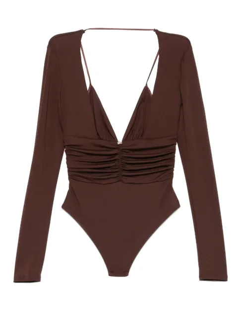 Elisabetta Franchi long-sleeved ruched bodie