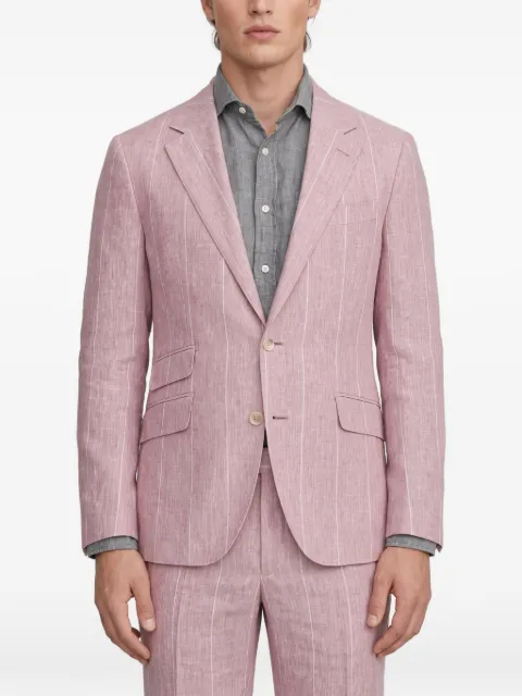 Brunello Cucinelli pinstripe linen suit