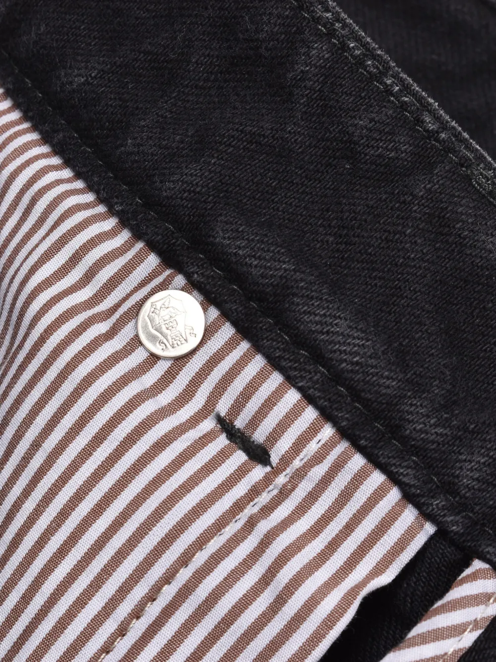Brunello Cucinelli Gerafelde jeans Zwart