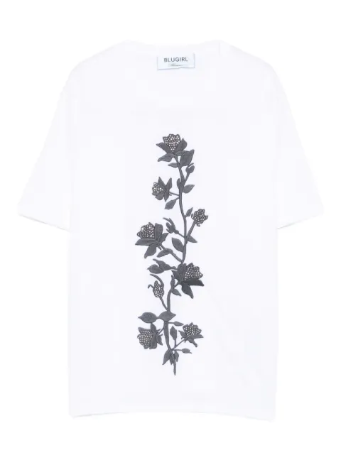 Blugirl floral-motif cotton top