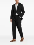 Brunello Cucinelli pinstripe linen suit - Blue