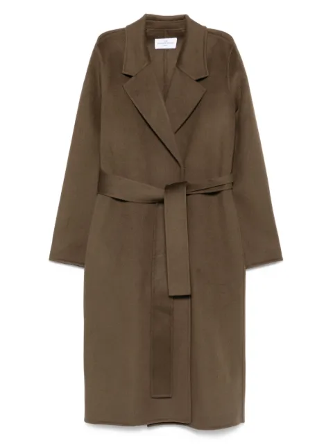 THE DYNAMIS STUDIO belted wool coat
