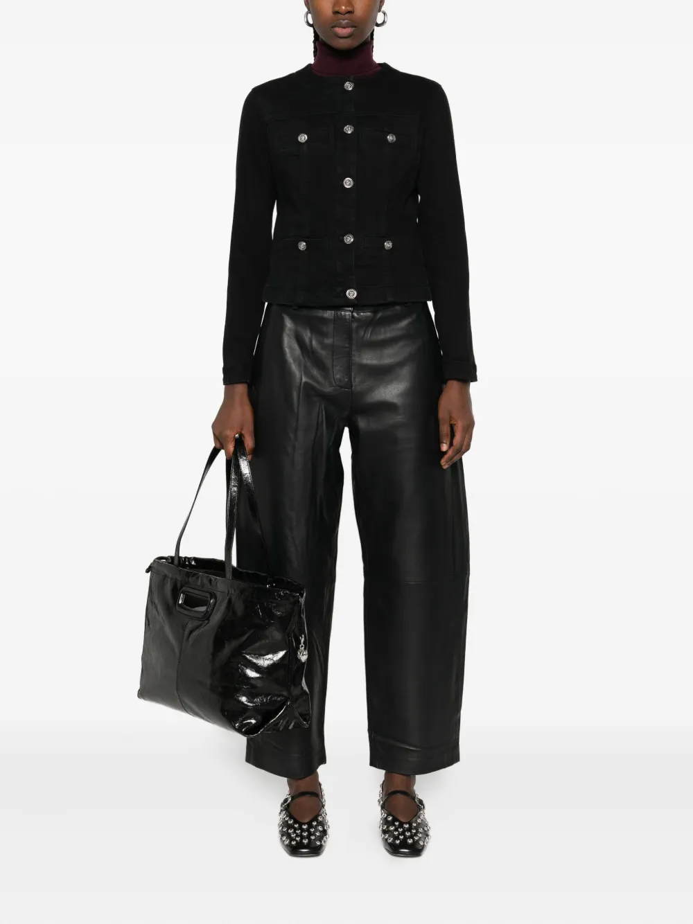 LIU JO Button-up jack Zwart