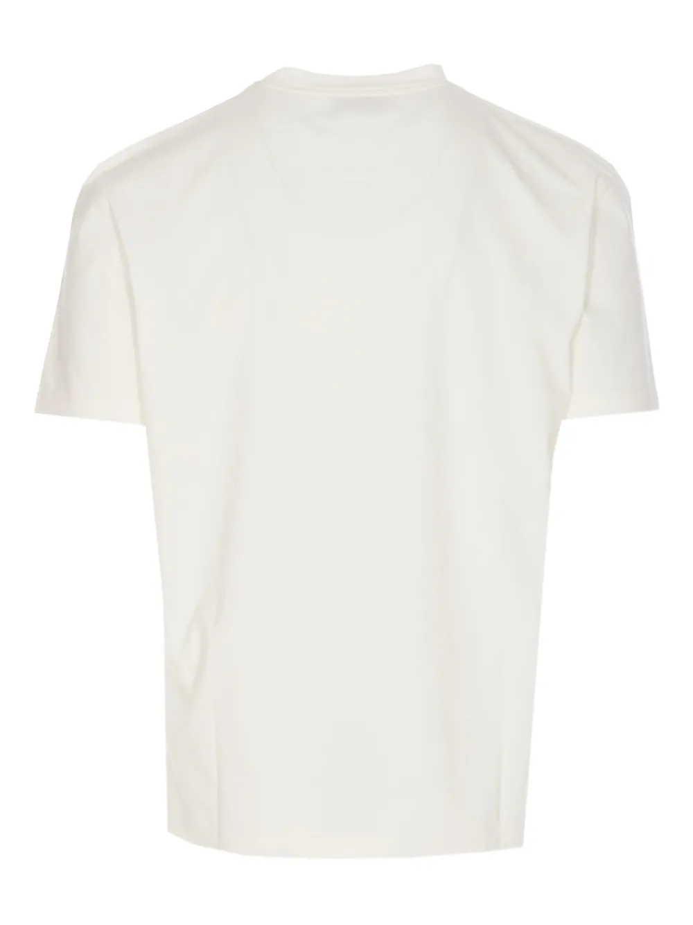 Elios Milano crab-embroidered crew neck T-shirt - Wit