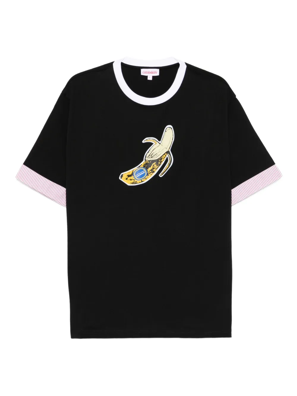 Charles Jeffrey Loverboy T-shirt met ronde hals en bananenprint Zwart