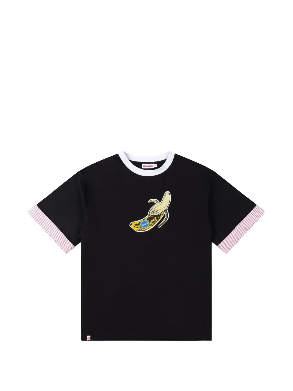Charles Jeffrey Lover T-shirt met ronde hals en bananenprint Zwart