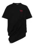 Charles Jeffrey Loverboy logo-embroidered cotton T-shirt - Black