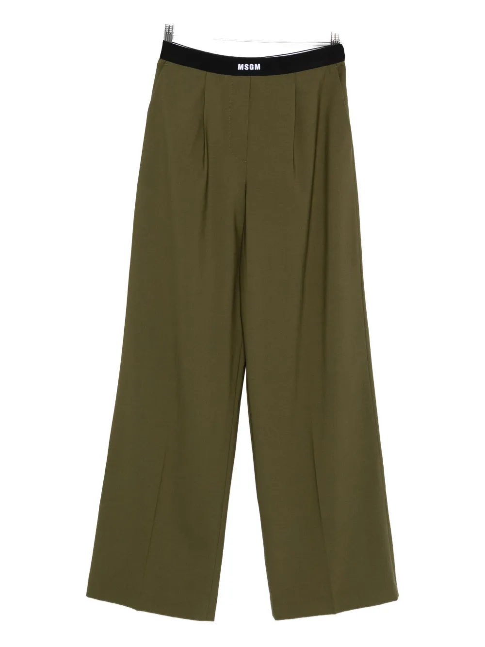 MSGM pleated trousers Groen