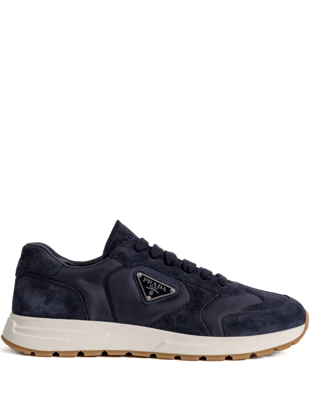 Prada suede leather sneakers Blauw