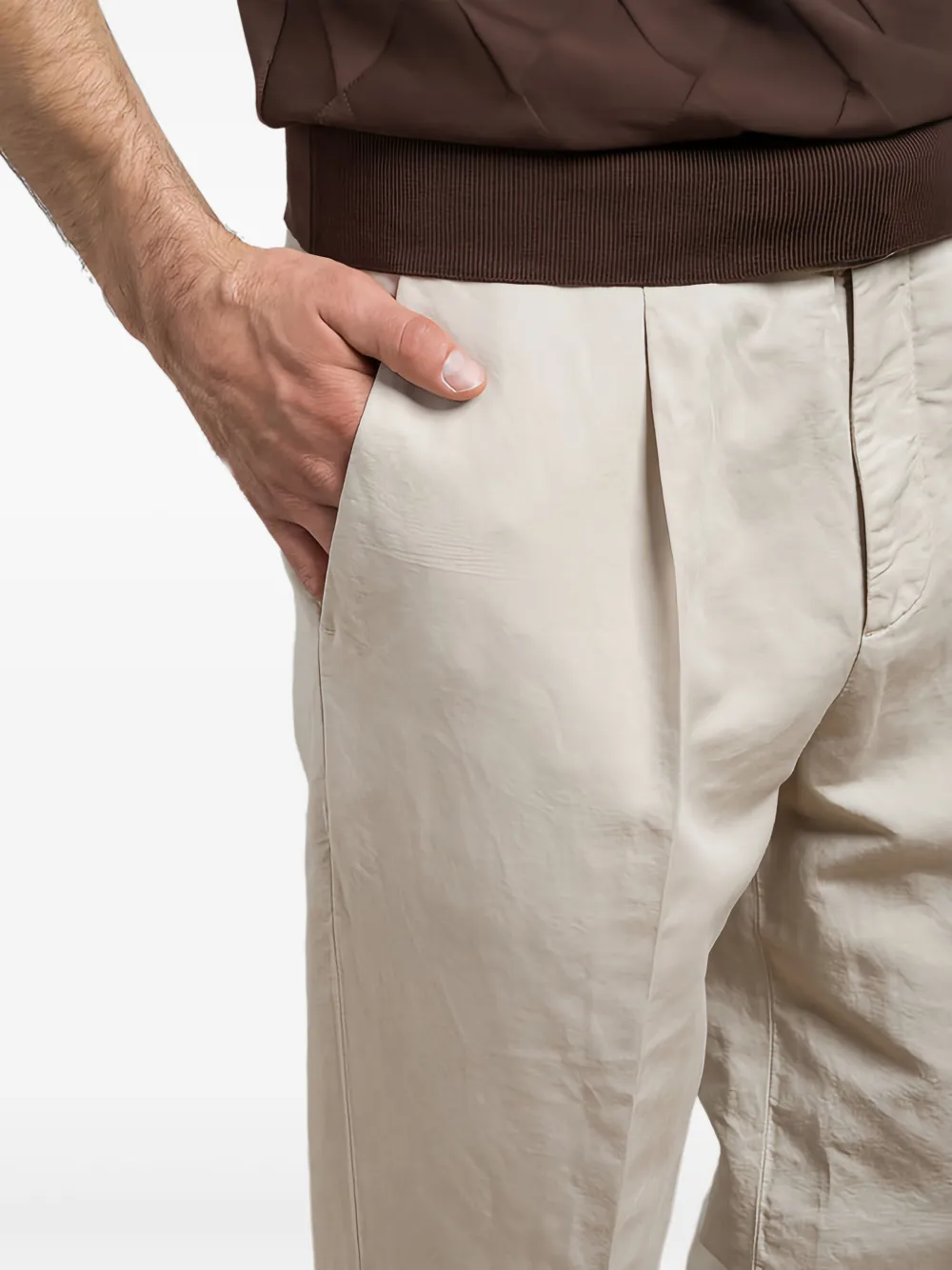 Brunello Cucinelli Straight plooibroek Beige