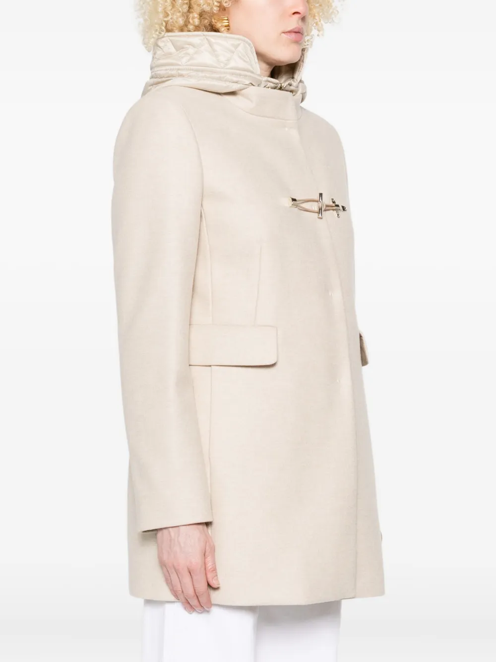 Fay hooded coat Beige