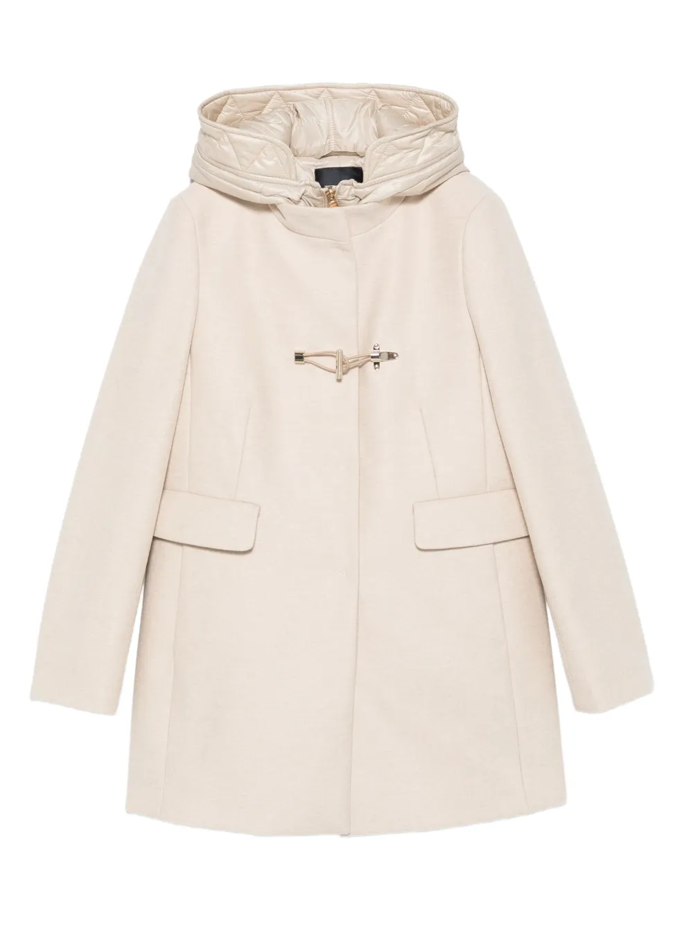 Fay hooded coat | Neutrals | Image 1