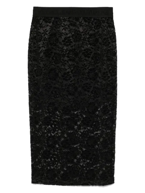 Versace Jeans Couture floral-lace pencil skirt