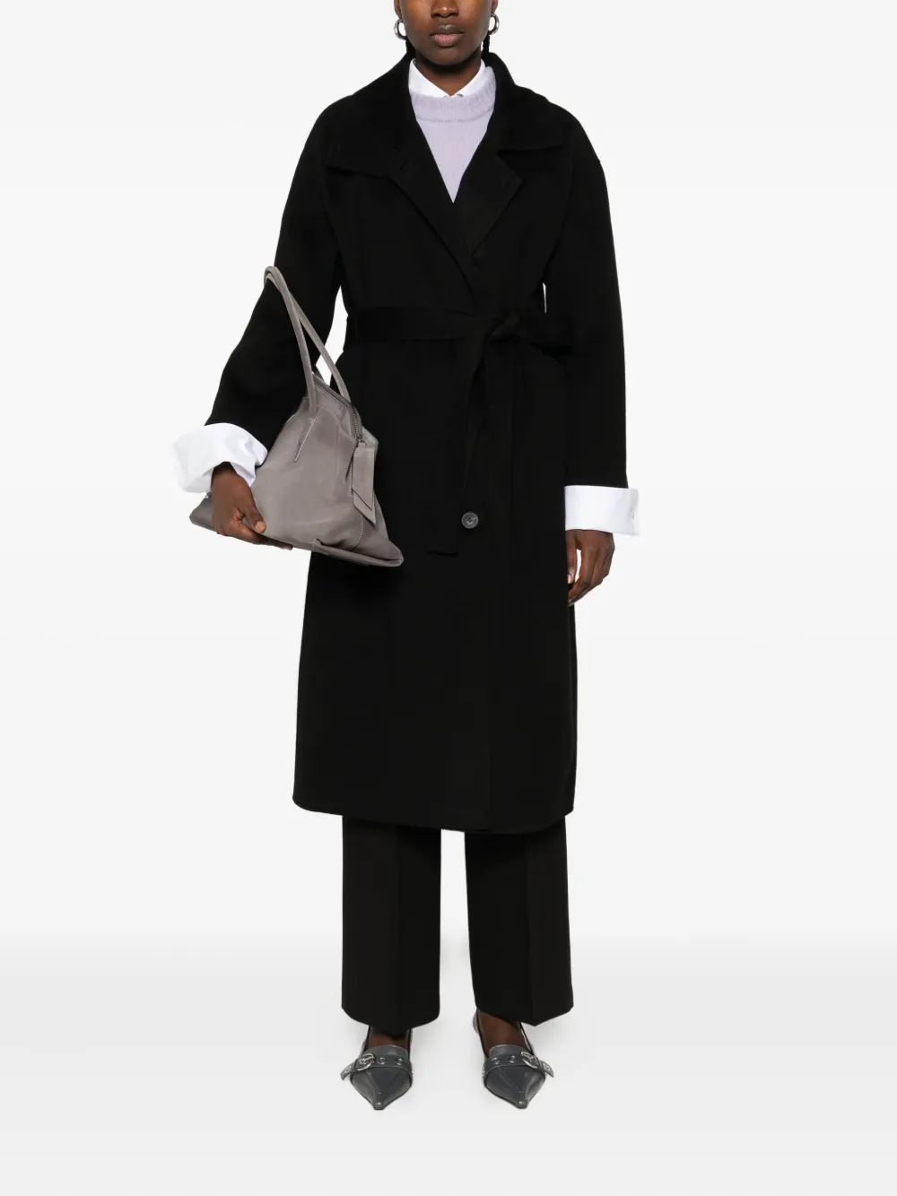THE DYNAMIS STUDIO belted wool single-breasted coat | Single Breasted Coats | Image 2