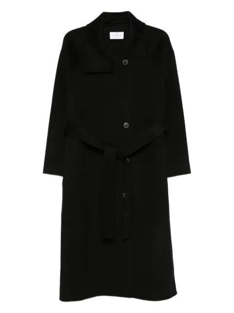 THE DYNAMIS STUDIO belted wool single-breasted coat