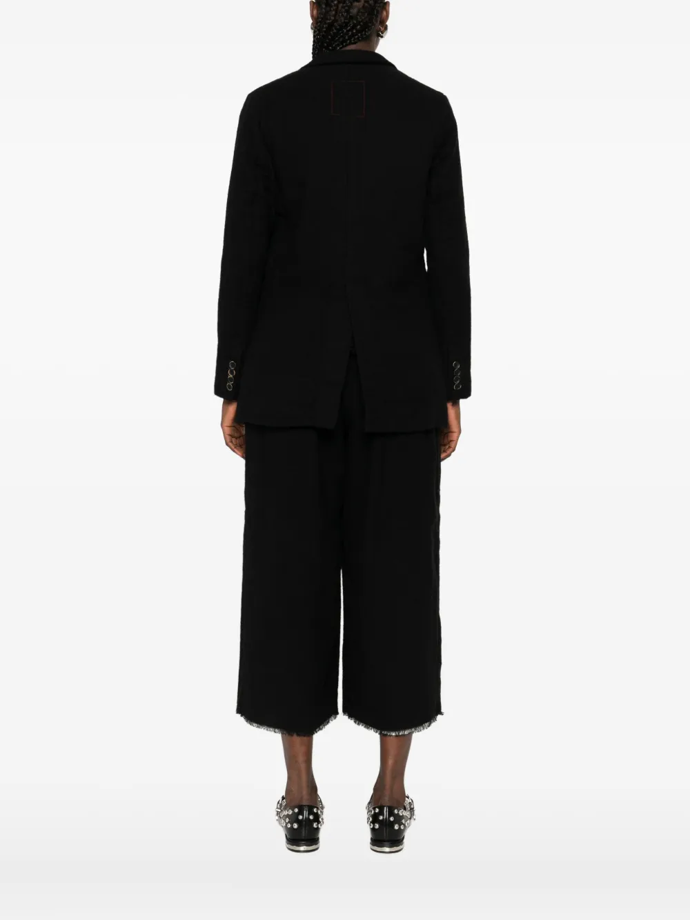 Uma Wang two-button jacket Zwart