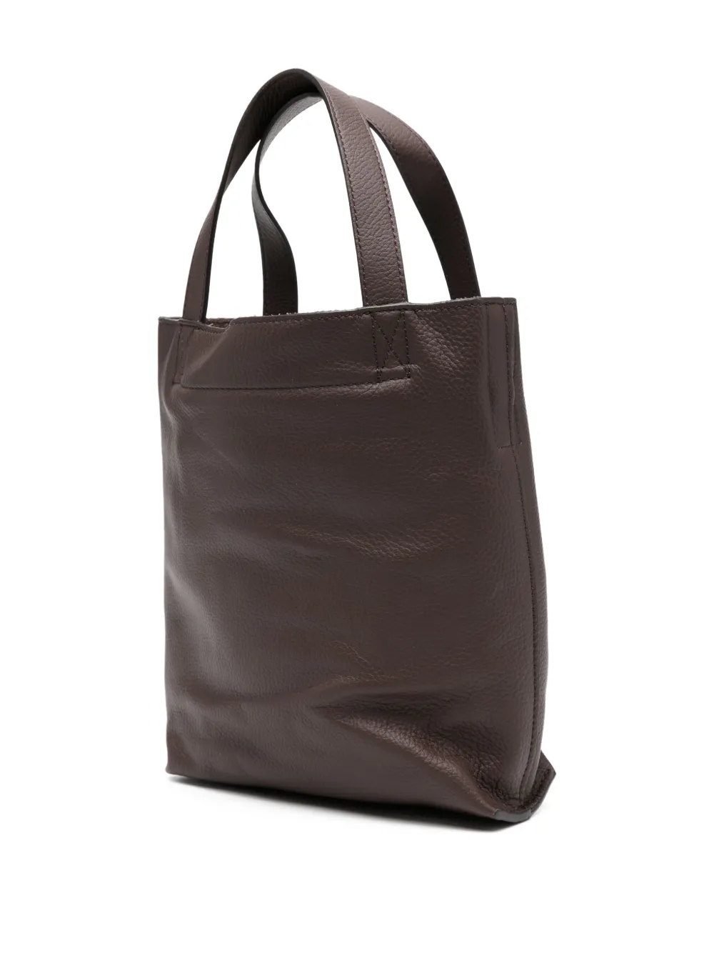 Apc Small Cabas Maiko Leather Tote Bag In Brown