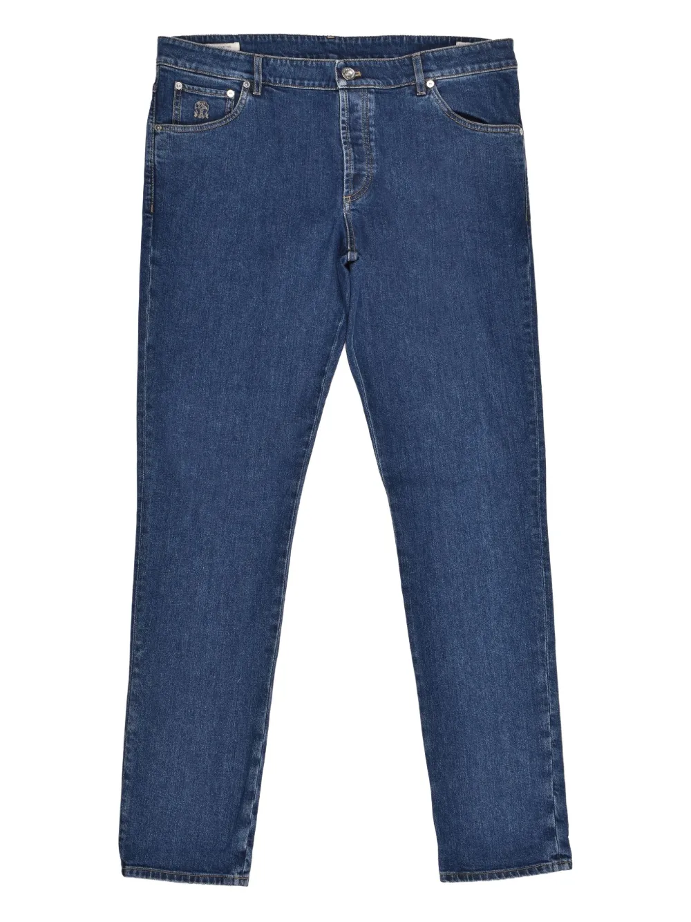 Brunello Cucinelli logo-patch jeans | Blue | Image 1