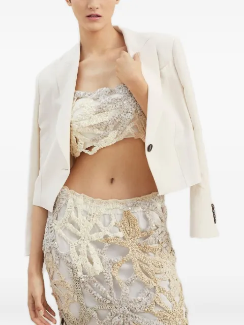 Brunello Cucinelli sequin-embellished crochet sweater