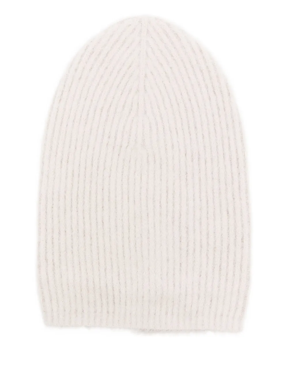 Uma Wang Ribbed Beanie In White