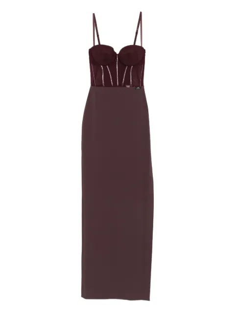 Elisabetta Franchi embellished-corset maxi dress