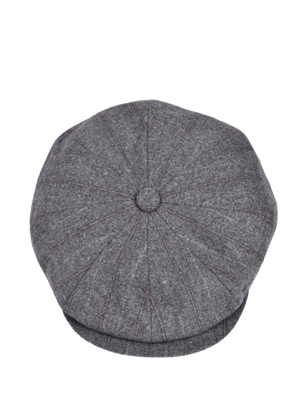 Brunello Cucinelli Silk Beret In Gray