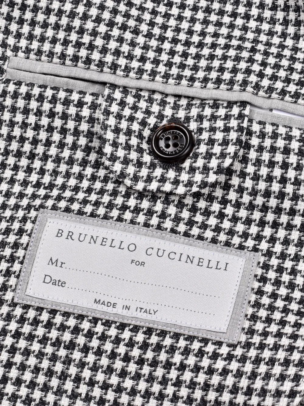 Brunello Cucinelli Pak met pied-de-poule print Zwart