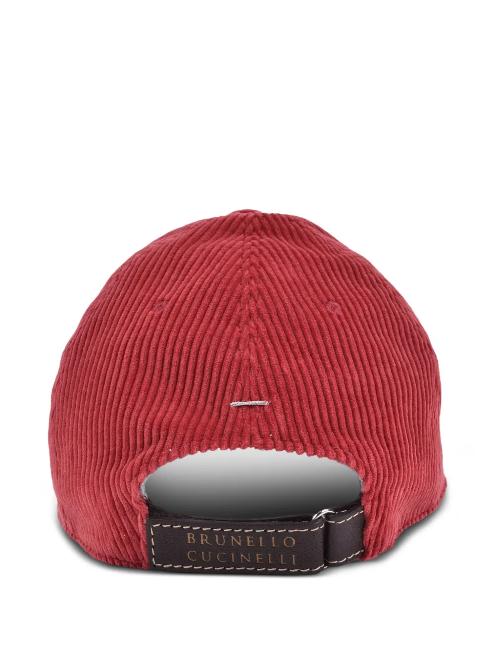 Brunello Cucinelli Ribfluwelen pet - Rood