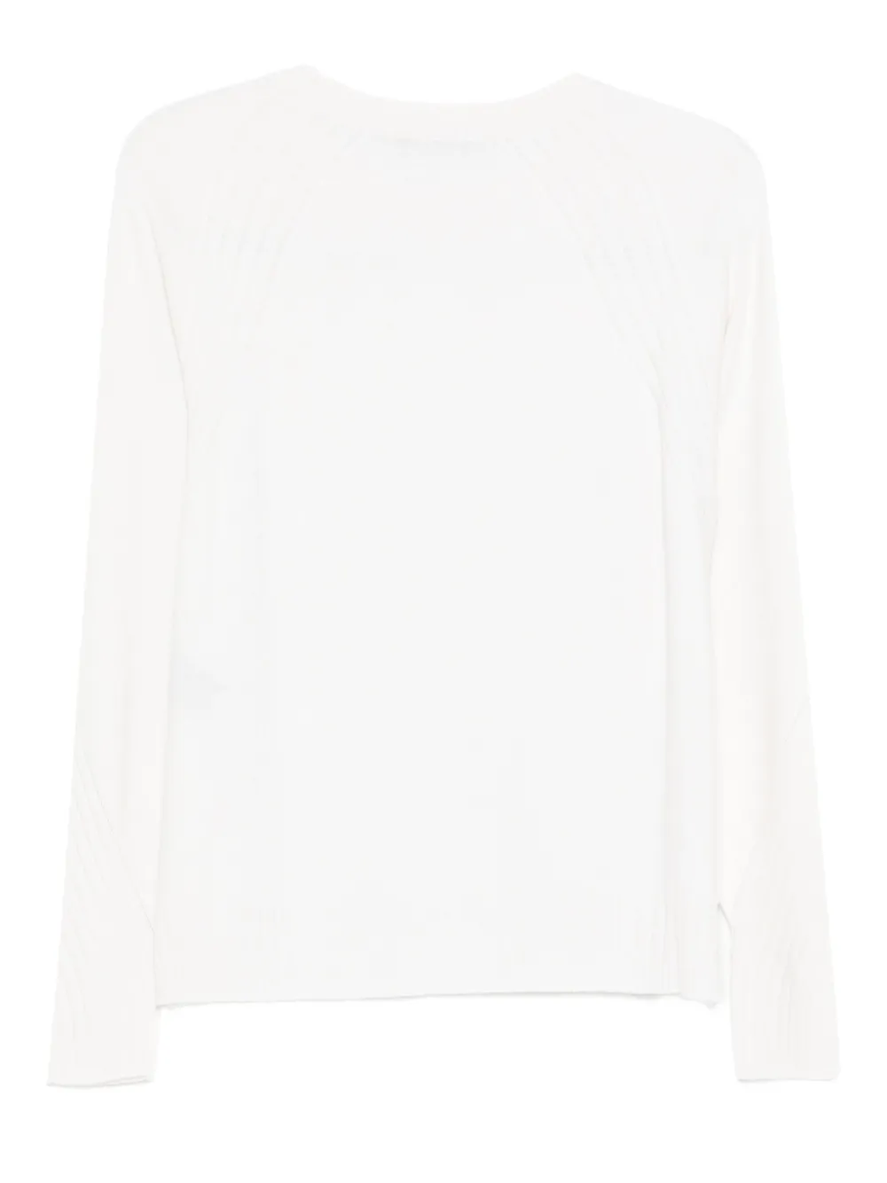 D Exterior Raglan-sleeve Embellished Knitwear In White