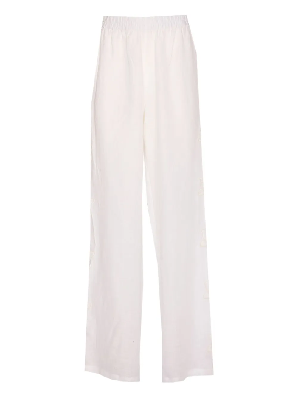 elasticated embroidered trousers