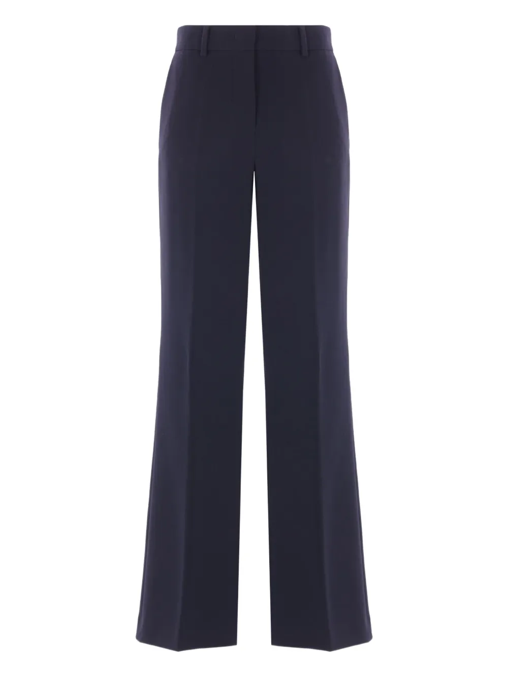 Alberto Biani Central-crease Flared Trousers In Blue